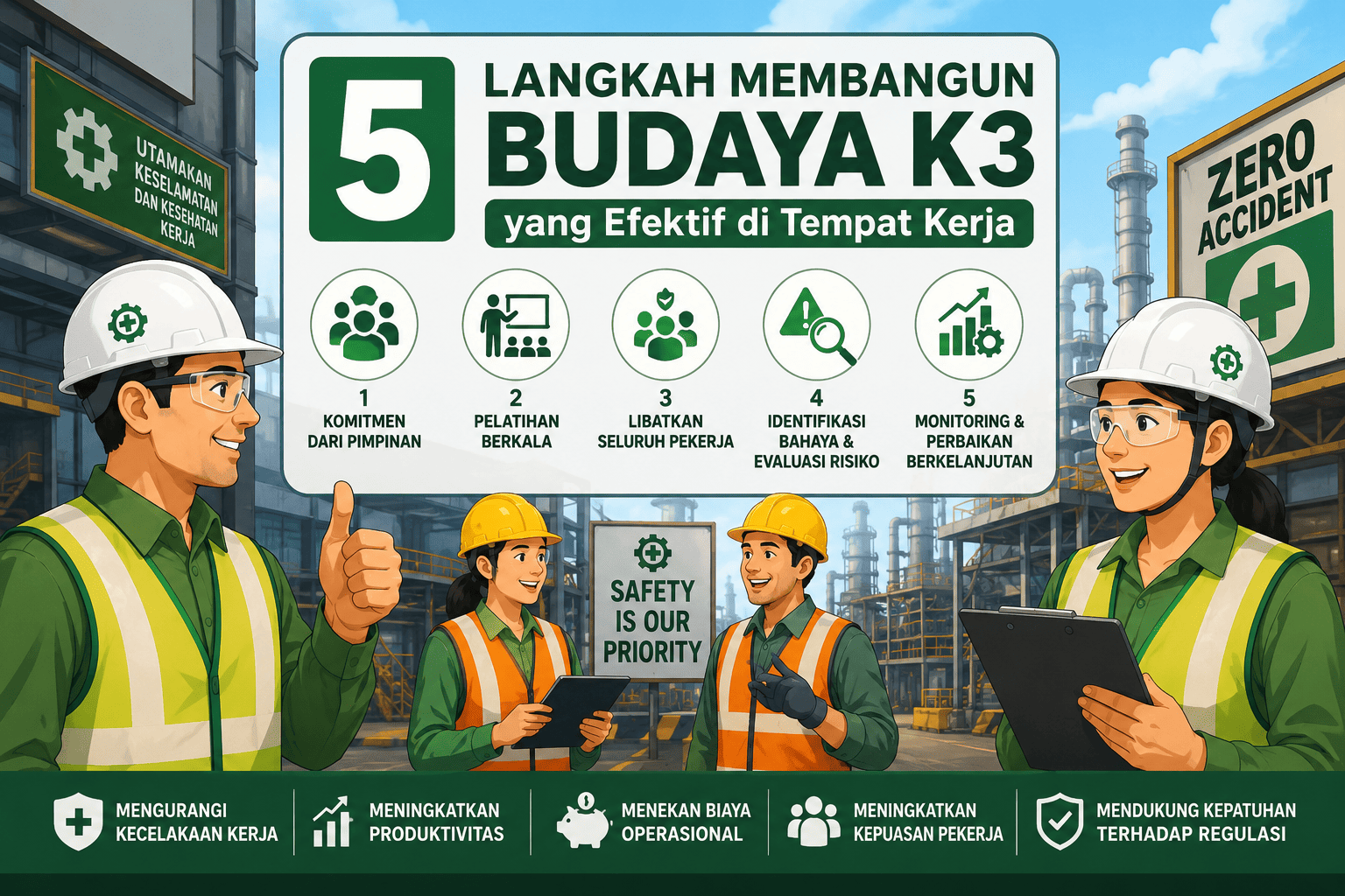 5 Langkah Membangun Budaya K3 yang Efektif di Tempat Kerja