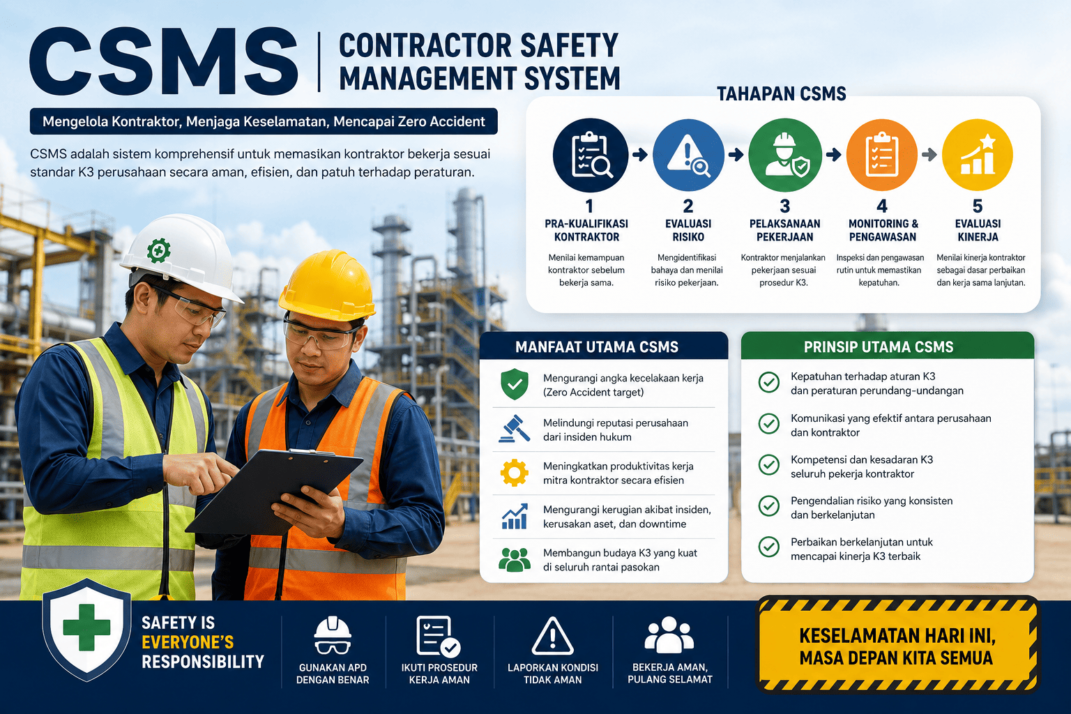 Pentingnya CSMS dalam Sistem Manajemen Keselamatan Kerja
