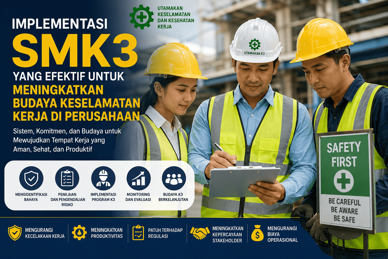 Implementasi SMK3 yang Efektif untuk Meningkatkan Budaya Keselamatan Kerja di Perusahaan