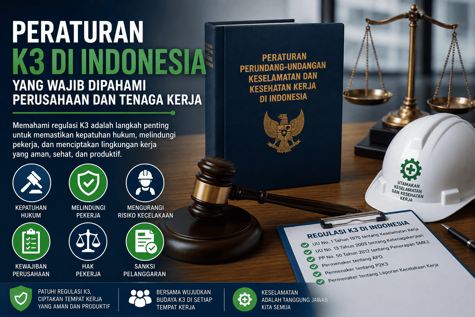 Peraturan K3 di Indonesia yang Wajib Dipahami Perusahaan dan Tenaga Kerja